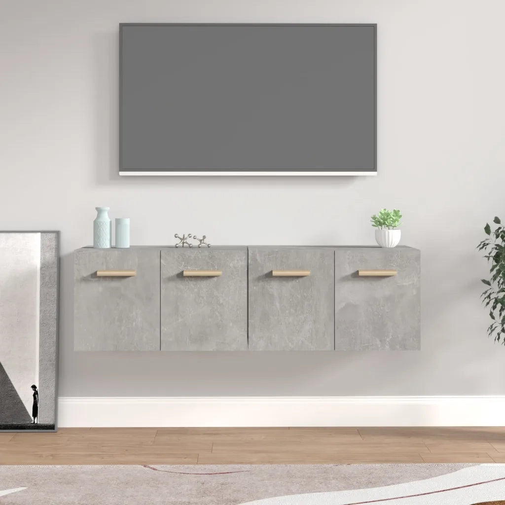 Mobili Parete 2 pz Grigio Cemento 60x36,5x35 cm in Multistrato 3115631