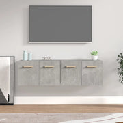 Mobili Parete 2 pz Grigio Cemento 60x36,5x35 cm in Multistrato 3115631