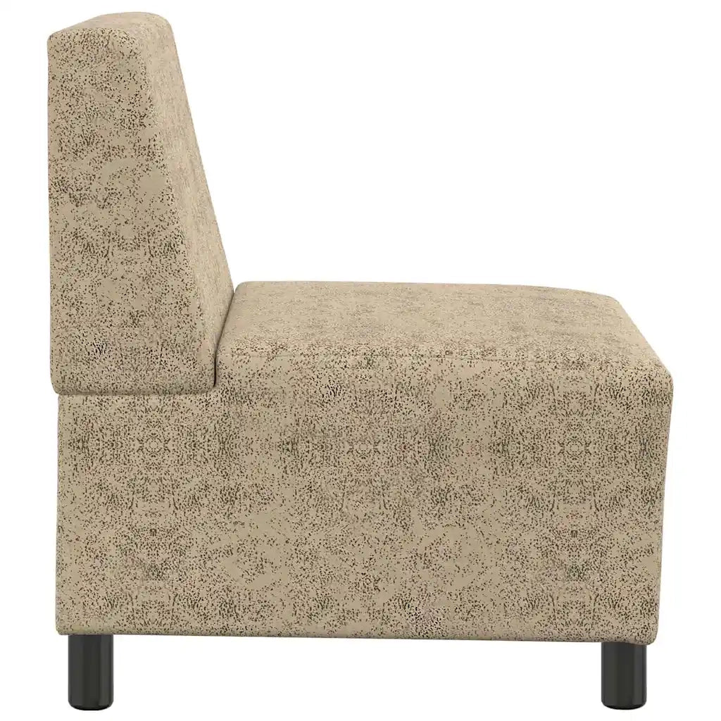vidaXL Divano Sedia senza Braccioli Grigio Chiaro 55 cm in Similpelle Scamosciata