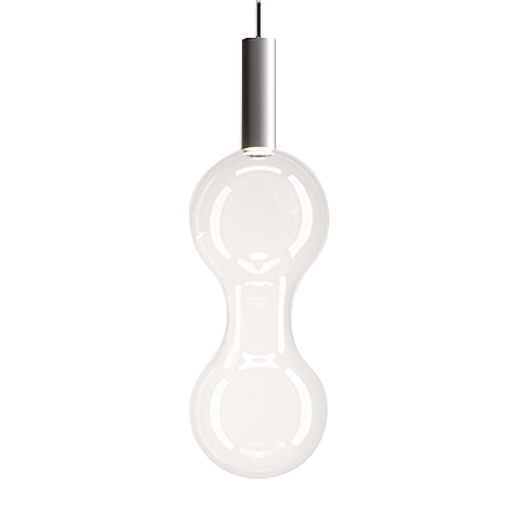 Zafferano Lampada a sospensione Sfer'Otto in Alluminio e vetro borosilicato, LED 8W 2700K dimmerabile a taglio di fase, design moderno ed elegante