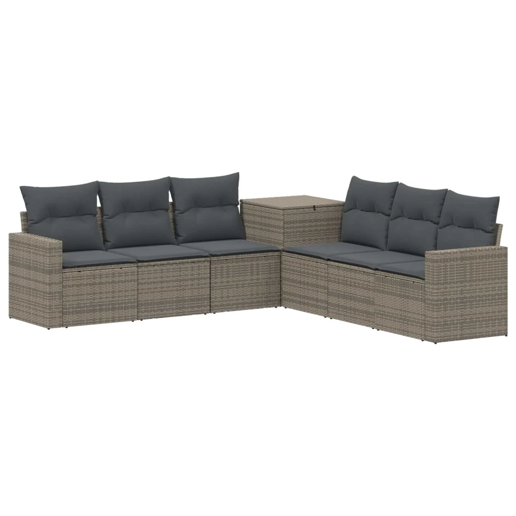 Set di divani 7 pcs Grigio e Grigio Scuro 3448784