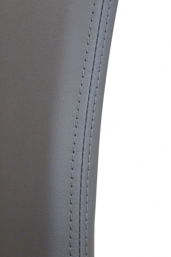 Sedia Cammie 41x50x91 h cm in Similpelle Grigio scuro