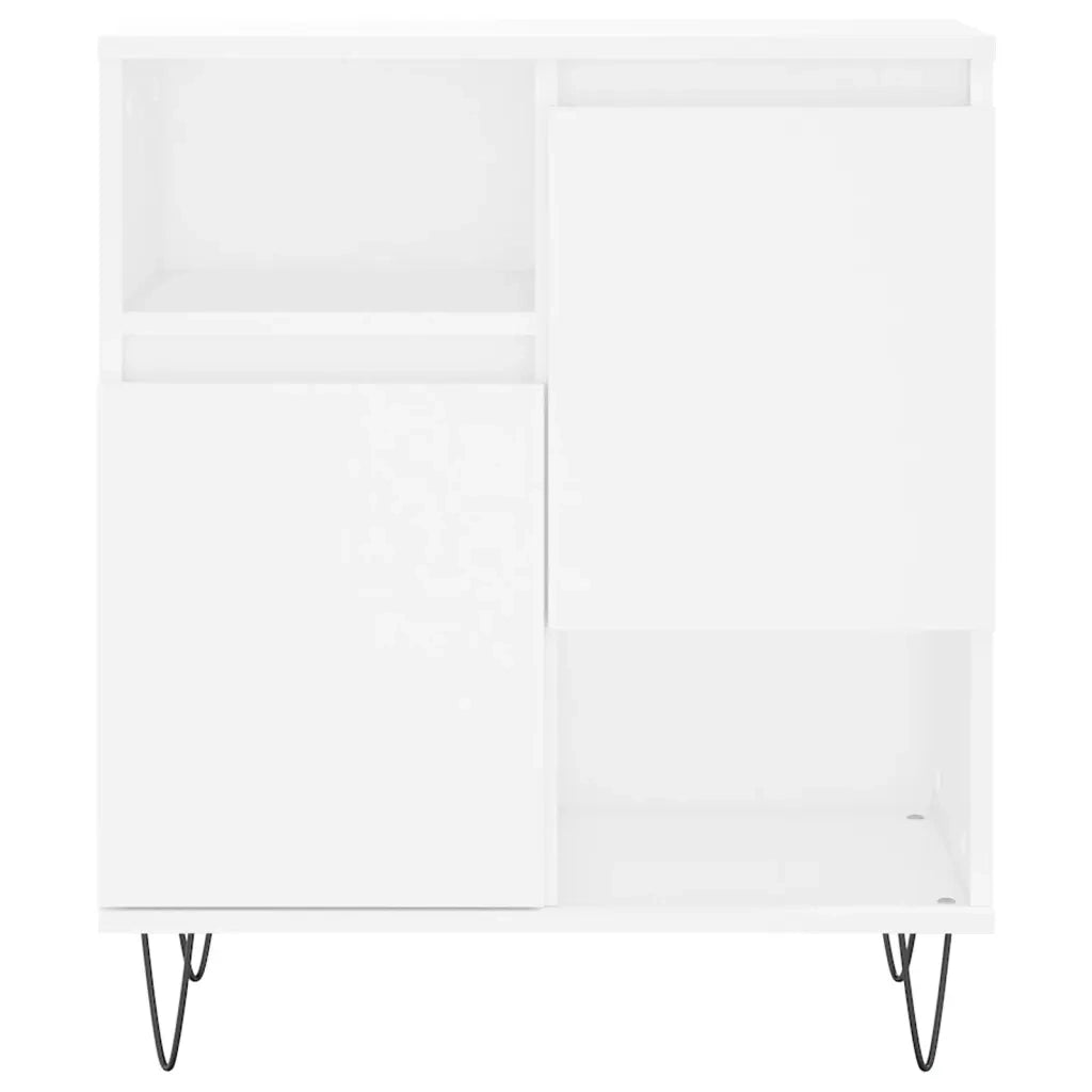 Credenze 3 pz Bianco in Legno Multistrato