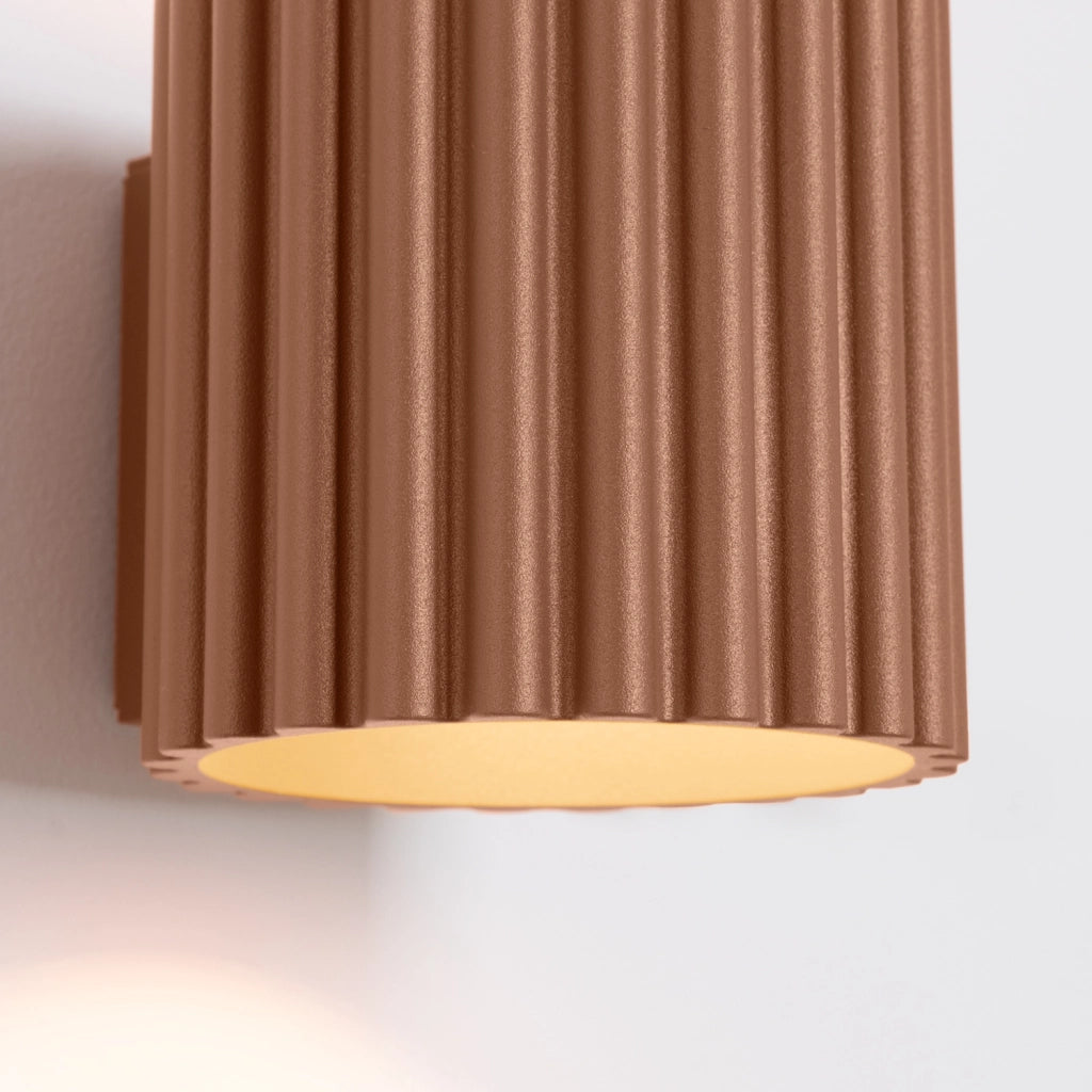 Applique moderna mocca tubo 10cm su-giù G9 10W VISTAO