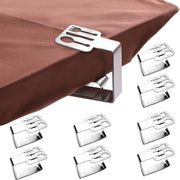 Set di 8 clip per tovaglia - clip per tovaglia all'aperto - clip per tovaglia, materiale in acciaio inossidabile resistente, clip per tovaglia da appendere, ideale per esterno ed interno, cucina, picnic (set da 8)