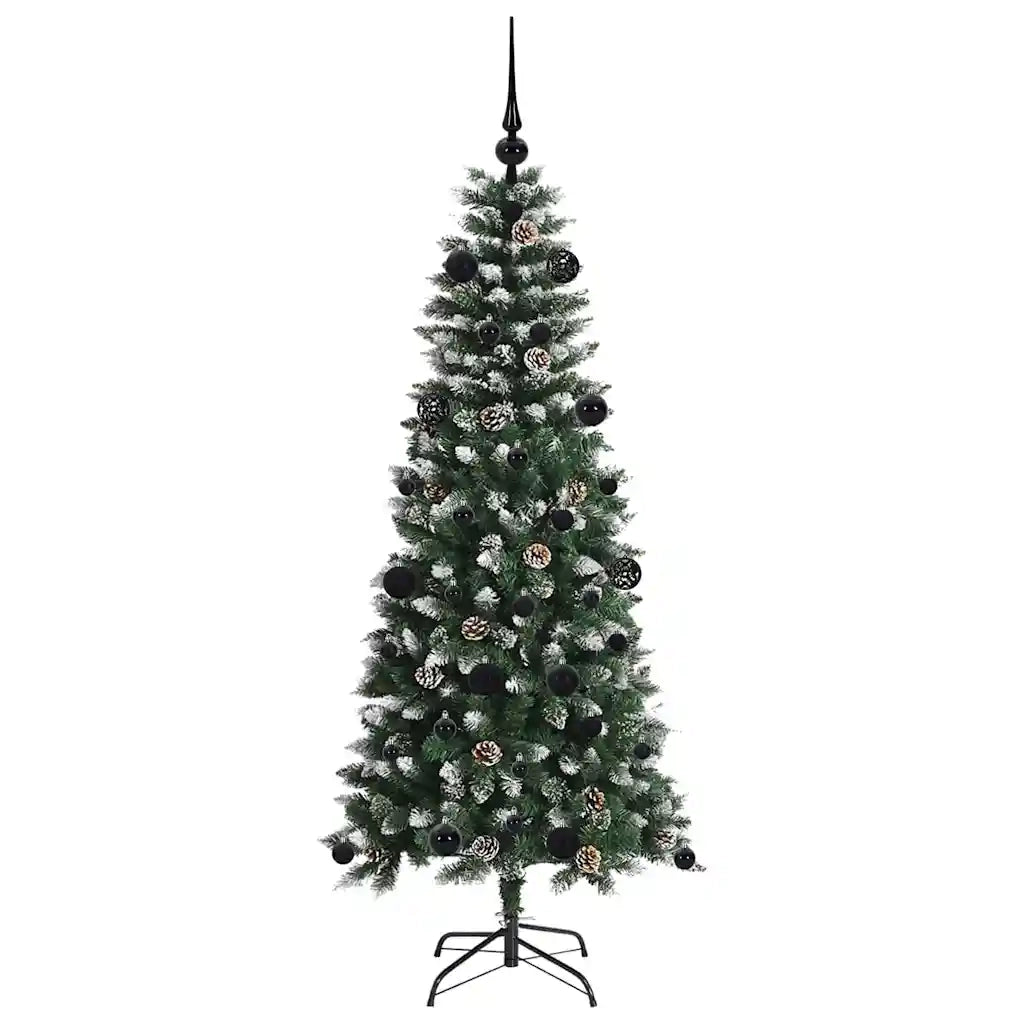 Albero di Natale artificiale con 150 LED Verde 150 cm 3395809