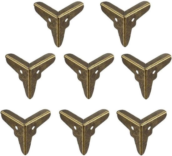 Set di 8 protezioni angolari in metallo - 20 x 20 x 20 mm - Copertura di protezione angolare