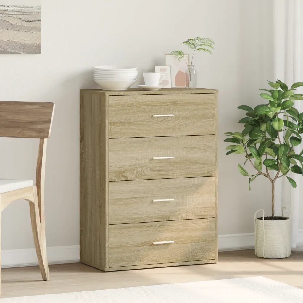Credenza | Madia | Buffet da pranzo | Armadio da pranzo Rovere Sonoma 60x31x84 cm in Legno Multistrato