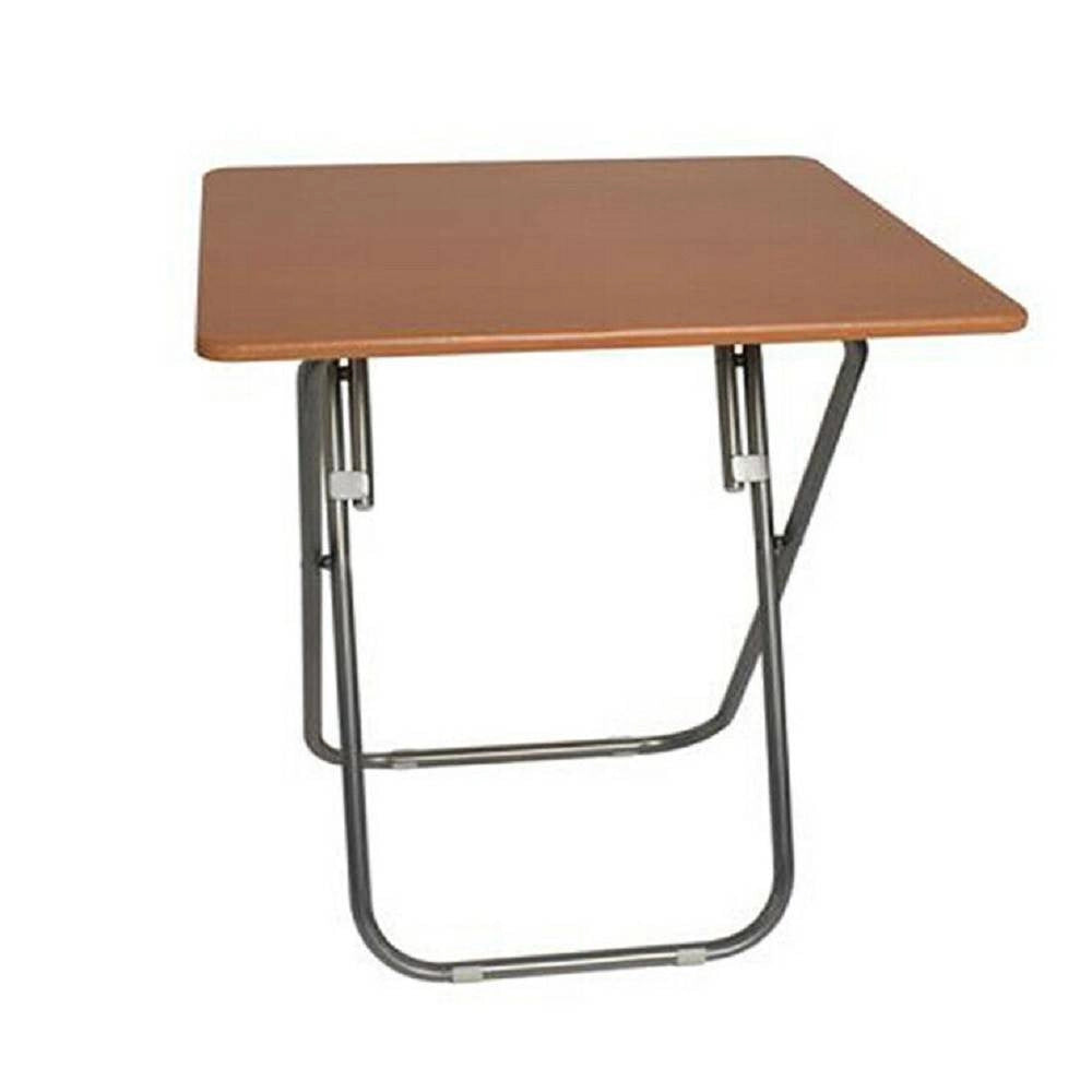 Trade Shop - Tavolo In Legno Con Piano Quadrato 69 X 60 X 60 Cm Richiudibile Pieghevole -