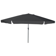 Parasol da Giardino  Ã¸395x245 cm Grigio Scuro