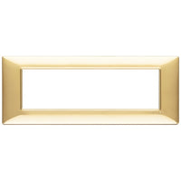 Vimar Plana placca 7 moduli color oro lucido 14657.24
