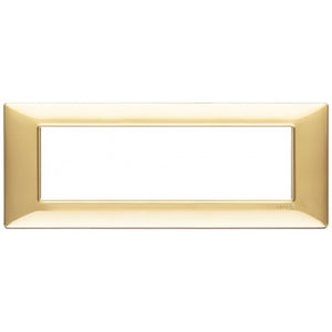 Vimar Plana placca 7 moduli color oro lucido 14657.24