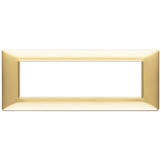 Vimar Plana placca 7 moduli color oro lucido 14657.24