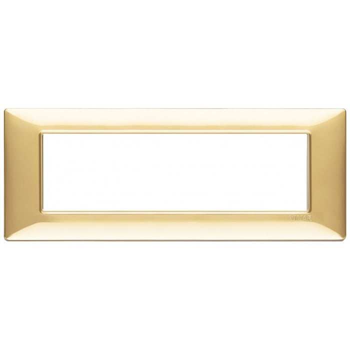 Vimar Plana placca 7 moduli color oro lucido 14657.24