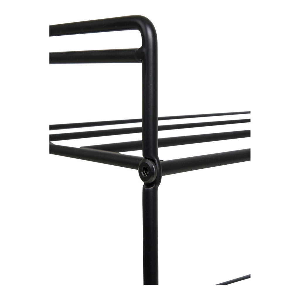 Scarpiera Swansea, Nero, Metallo, 25x49,5x60 cm
