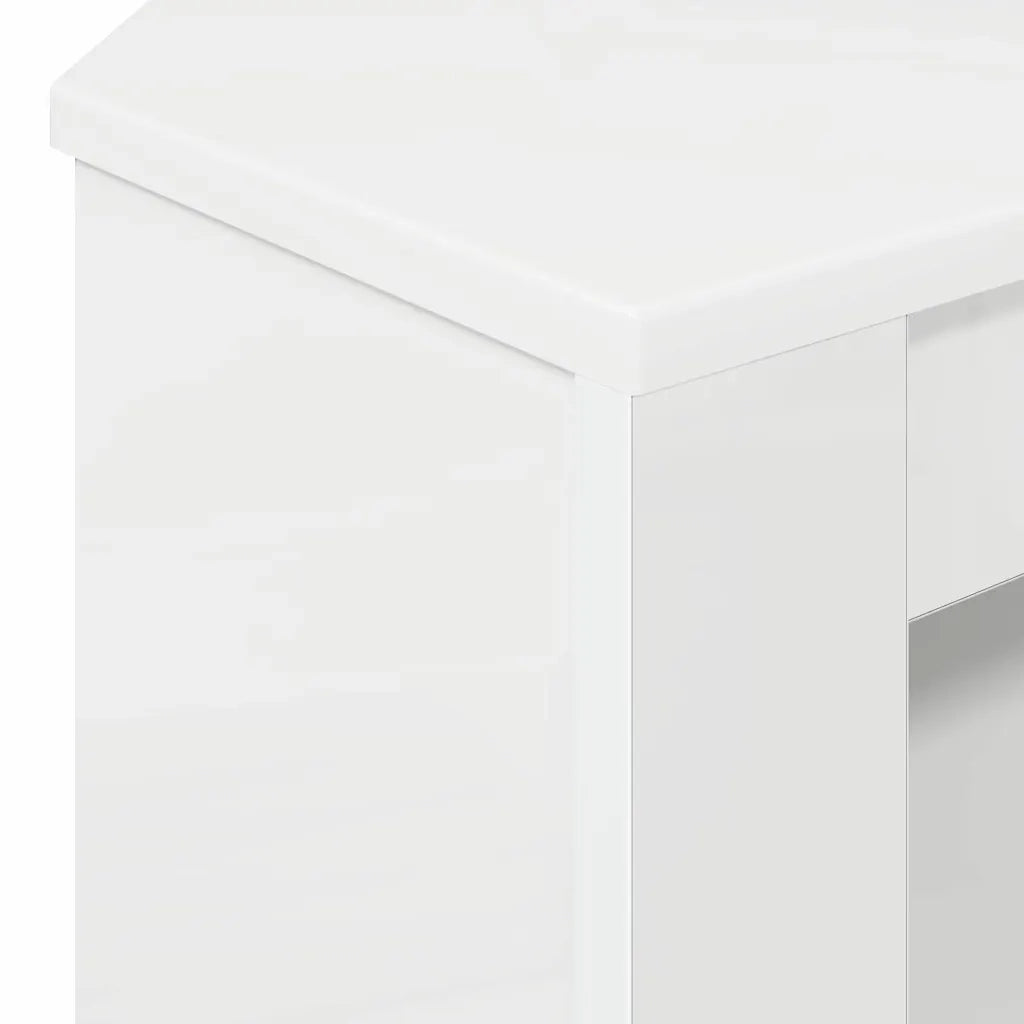 MobileTVAngolare Bianco ad Alto Lucido 102 x 40,5 x 45 cm