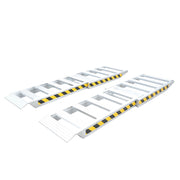 Set di rampe pieghevoli in alluminio da 1 tonnellata per carico/scarico 250x60x10,5 cm