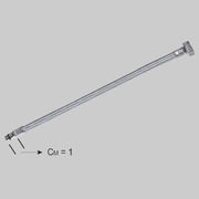 FLESSIBILE INOX PER MONOCOMANDI LAVELLI 3 VIE CM 35  F 3/8 x M 08     MADE IN ITALY