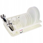 Scolapiatti KADAX per posate, grande vassoio in plastica autoportante da 46 cm