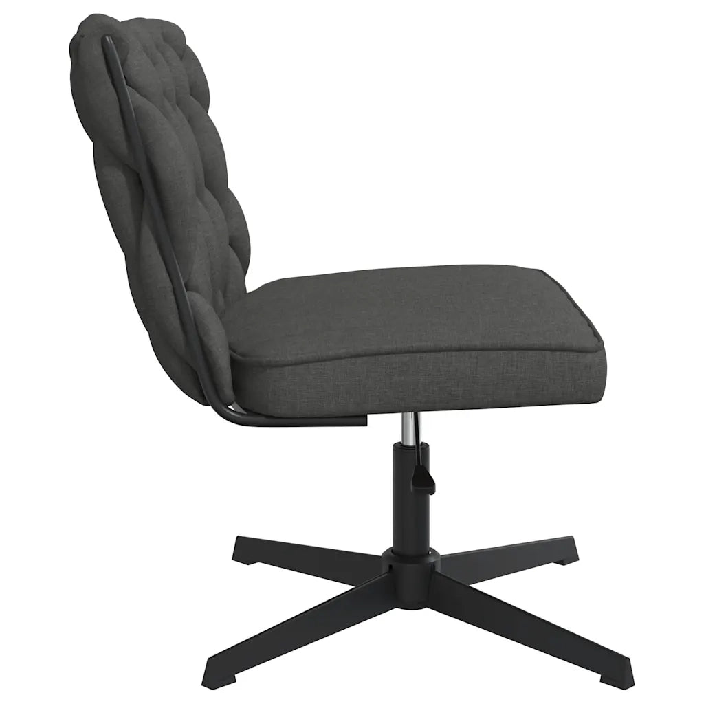 vidaXL Sedia da Ufficio Girevole Grigio Scuro in Tessuto