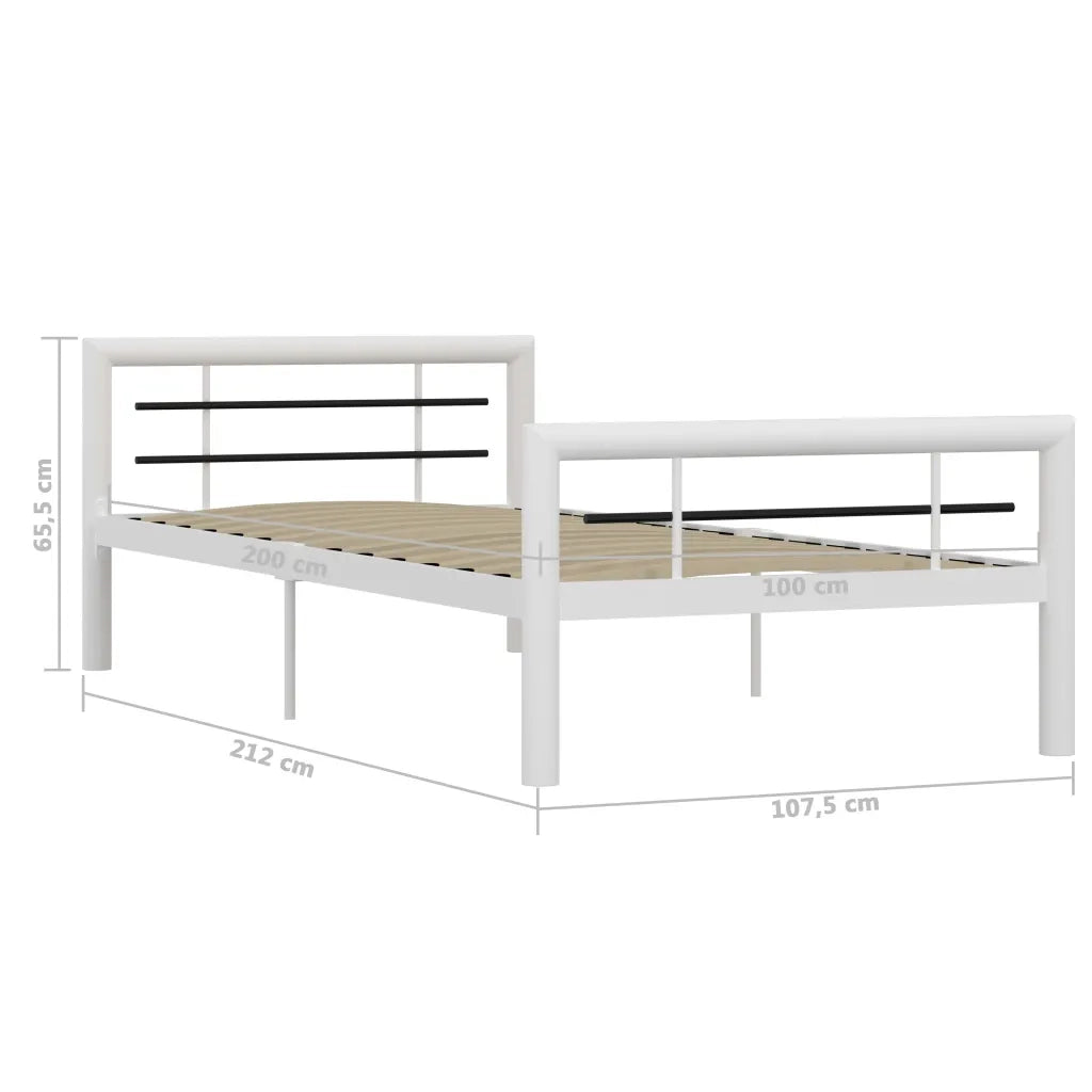 Giroletto Bianco e Nero in Metallo 90x200 cm cod mxl 64255
