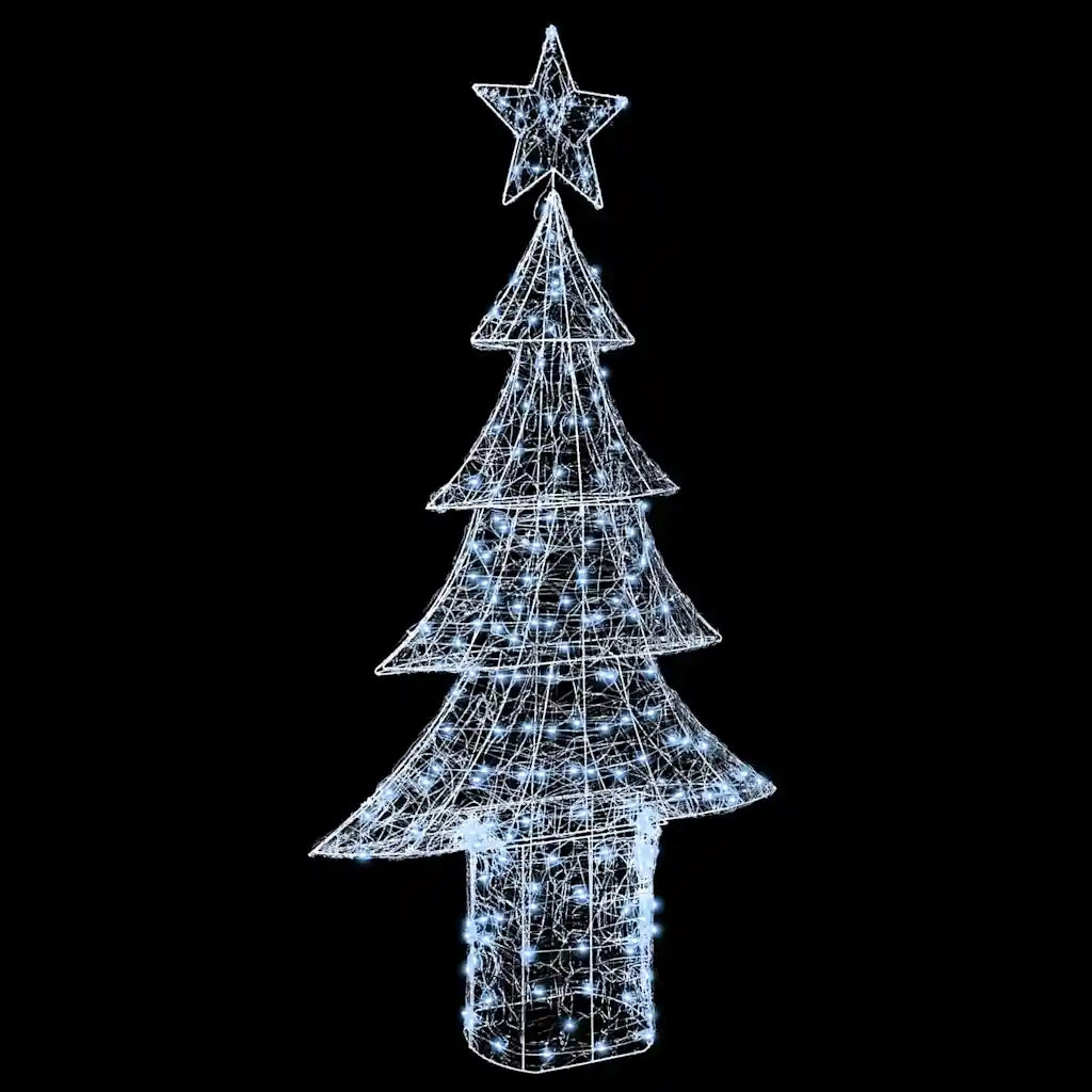 Albero di Natale | Decorazioni natalizie con 240 LED Bianco freddo 180 cm Acrilico