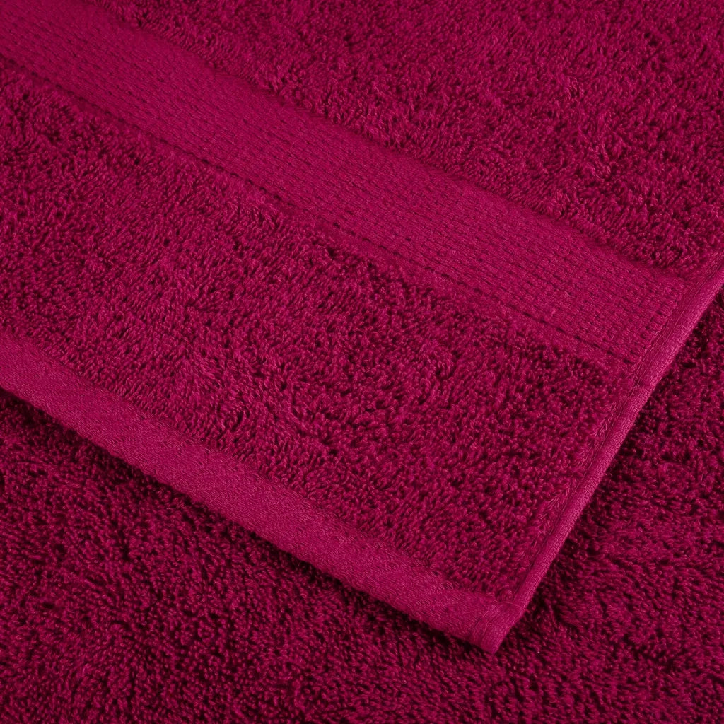 Asciugamani Premium SOLUND 4 pz | Teli per bagno Bordeaux 100x200 cm 600 g/m2