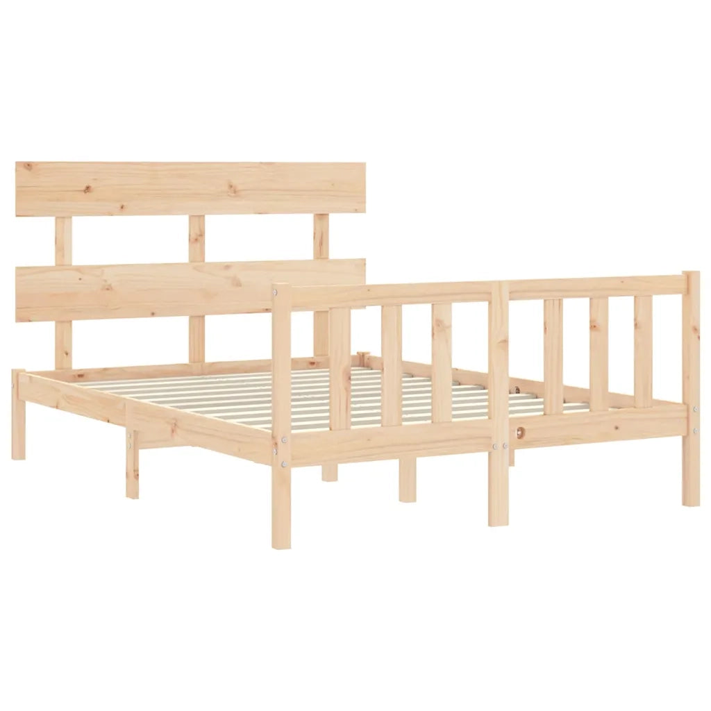 Giroletto senza Materasso 140x200 cm in Legno Massello di Pino 3193271