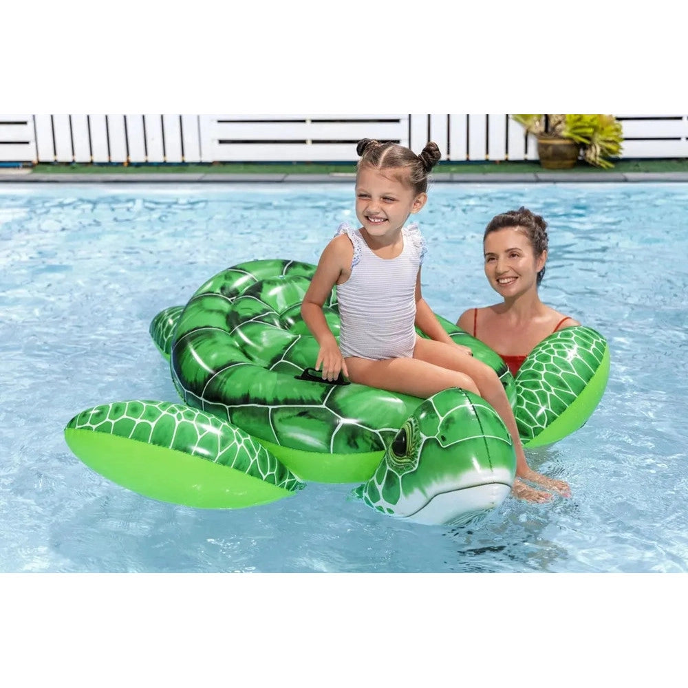 Trade Shop - Tartaruga Galleggiante Da Piscina Spiaggia Pvc Gonfiabile Cavalcabile Tidal Turtle 41524 -