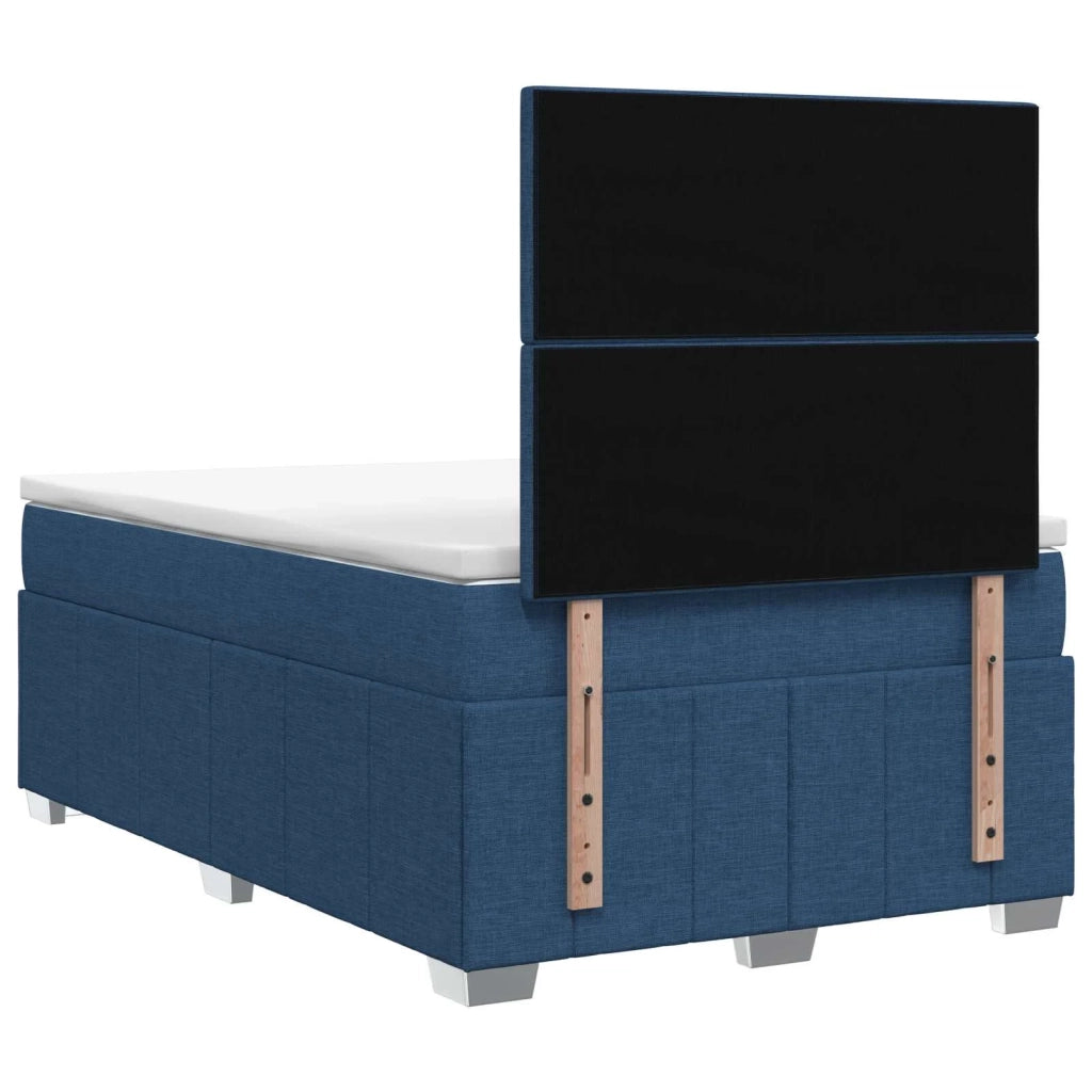Letto box spring con materasso Blu 120 x 200 cm Tessuto 3454119
