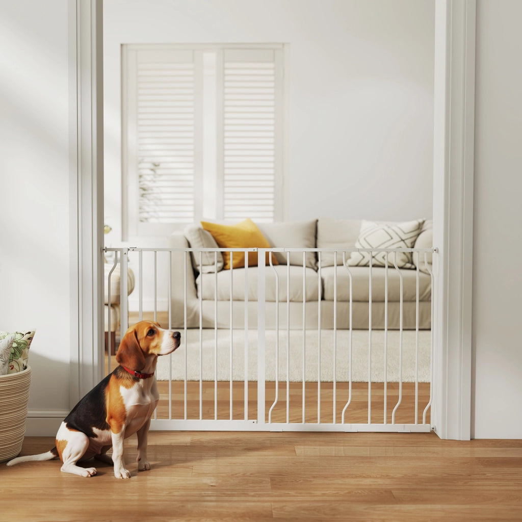 Barriera per Cani Estendibile ¨C Zephmum ¨C Bianco 75-145 cm