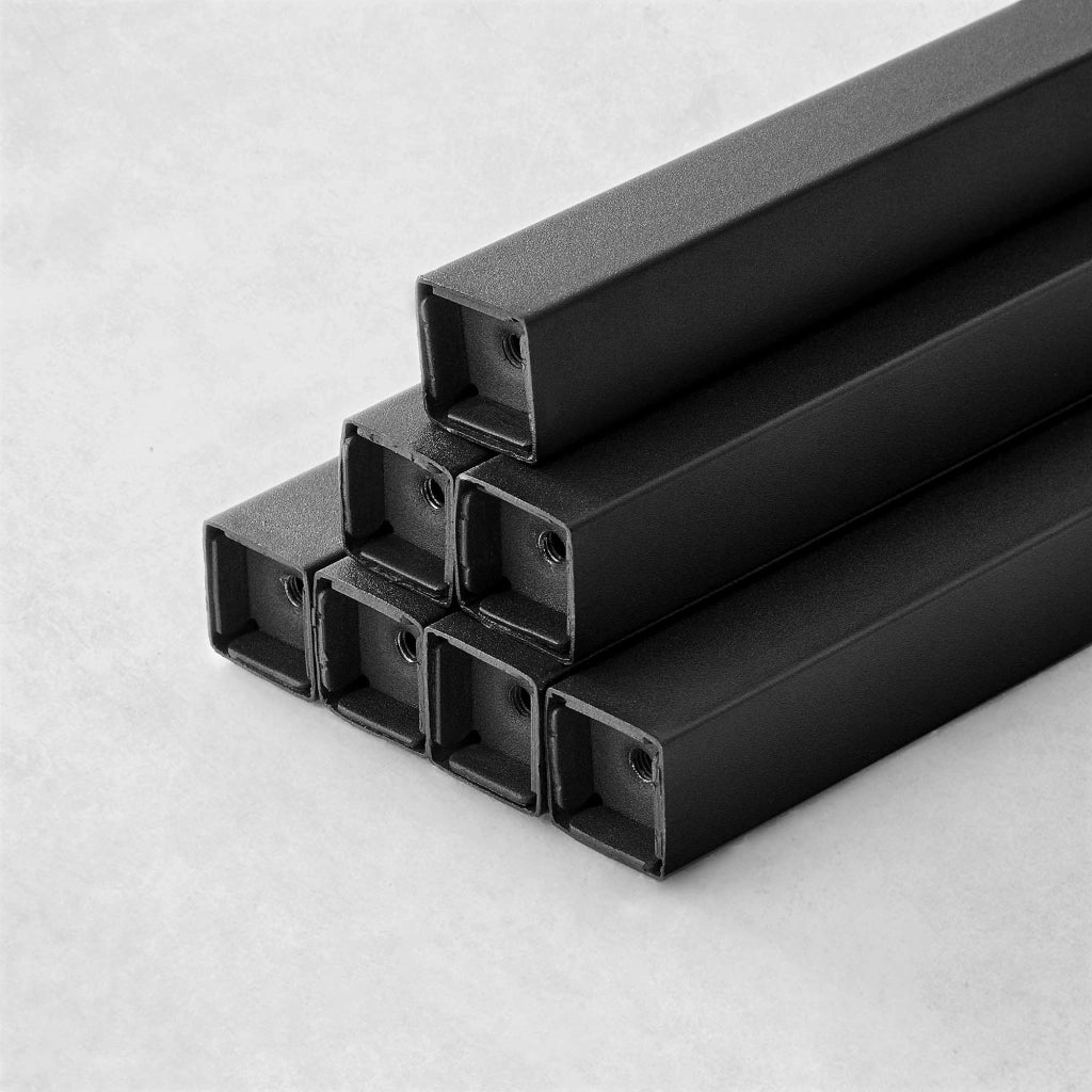 Scrivania per computer/tavolo da studio con ripiano a 2 livelli 100 x 50 x 75 cm posizionabile a sinistra o a destra per ufficio o soggiorno struttura in metallo marrone in stile industriale 12_0004662