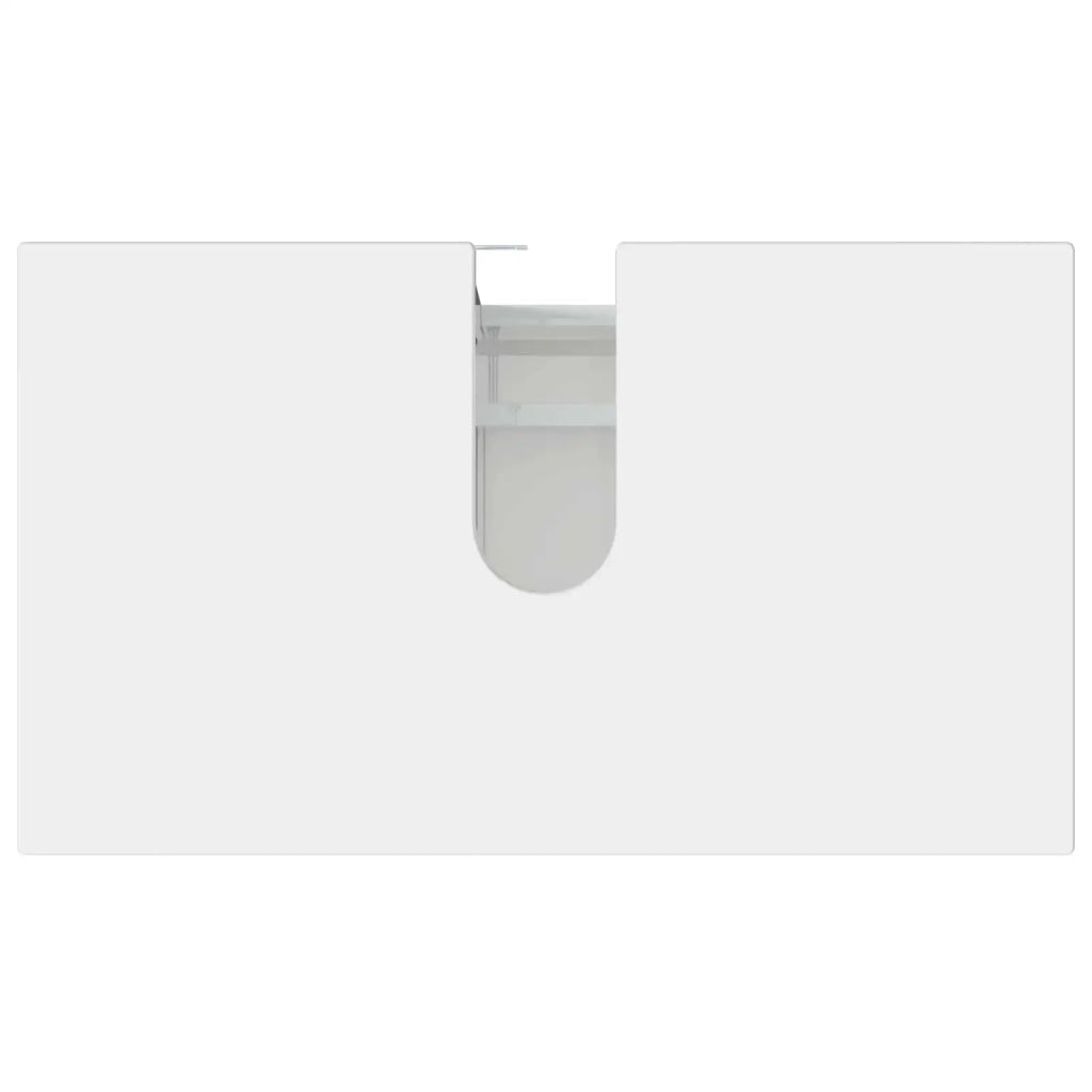 Mobiletto da bagno Bianco Lucido 60 x 35 x 60 cm