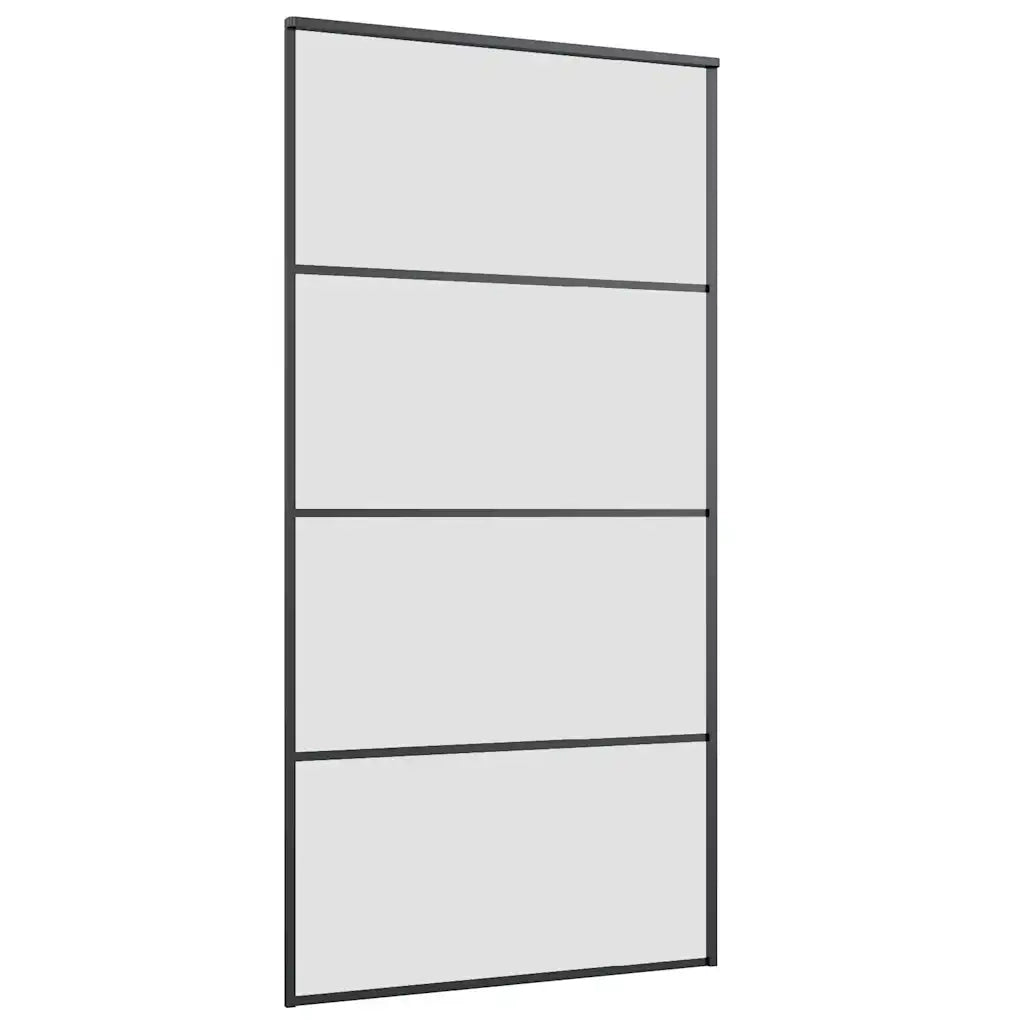Porta Scorrevole con Ferramenta 102,5x205cm Vetro ESG Alluminio 3332880
