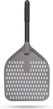 Pizzapasta con foro - Aluminio anodizzato resistente - Manico rimovibile - Contenitore compatto - 30x35 cm