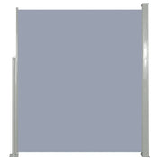 Tenda da sole laterale retrattile/schermo privacy per patio giardino terrazza balcone 160 x 500 cm grigio 02_0007095
