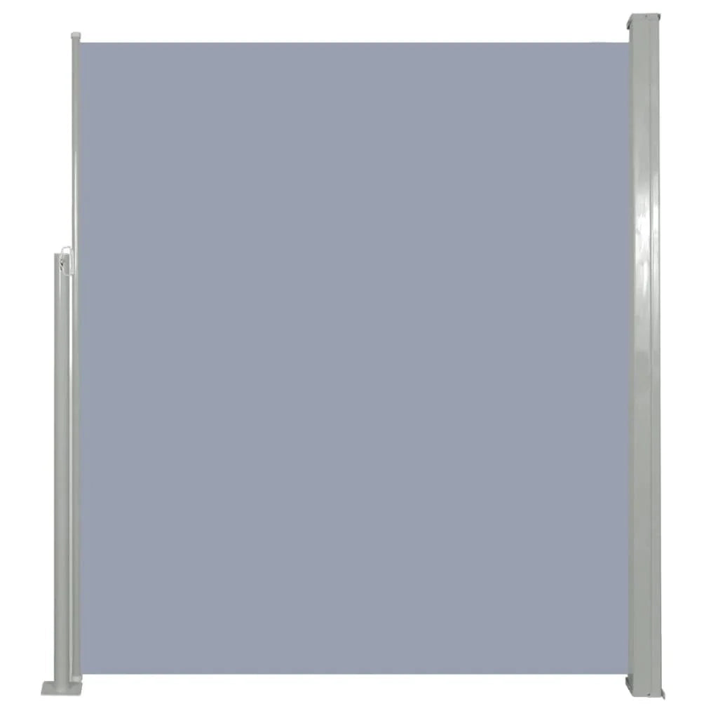 Tenda da sole laterale retrattile/schermo privacy per patio giardino terrazza balcone 160 x 500 cm grigio 02_0007095