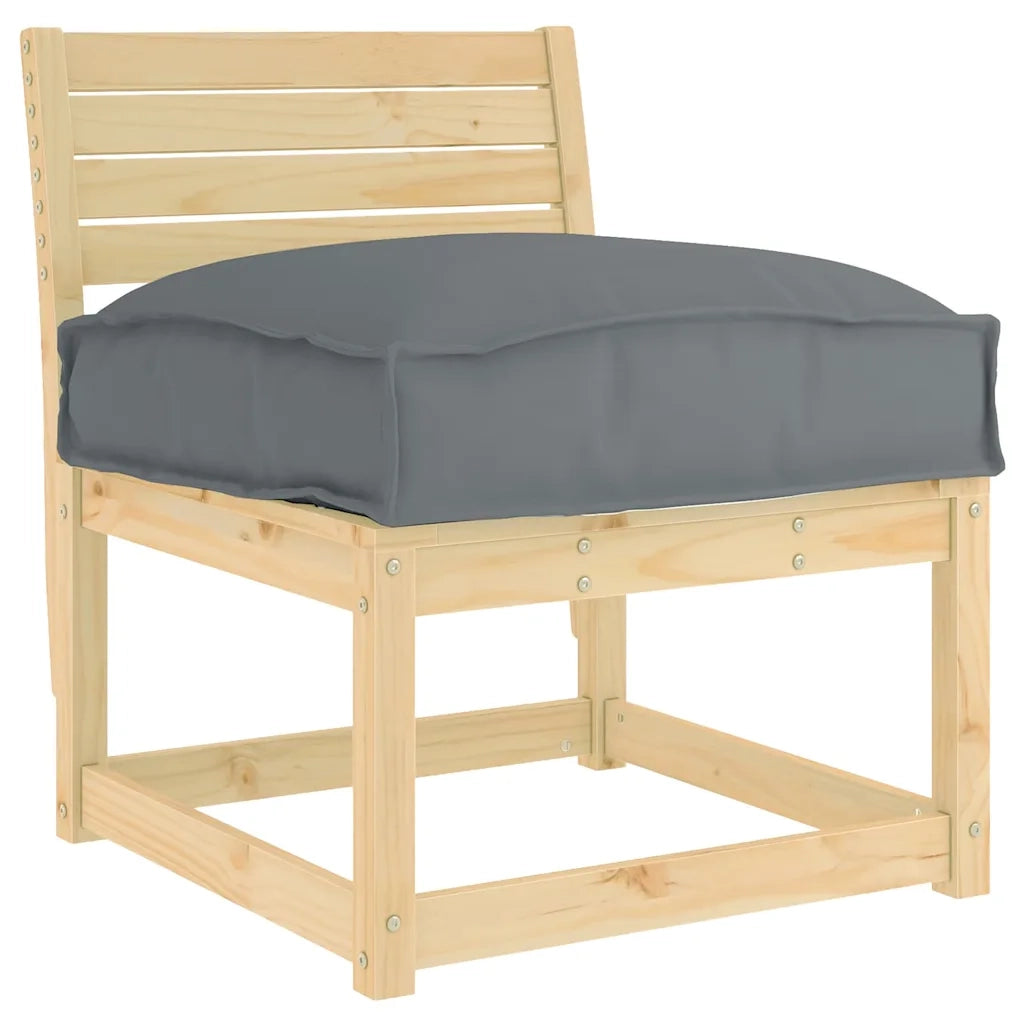Cuscino Antracite 60 x 40 x 8 cm Tessuto Oxford 42001608