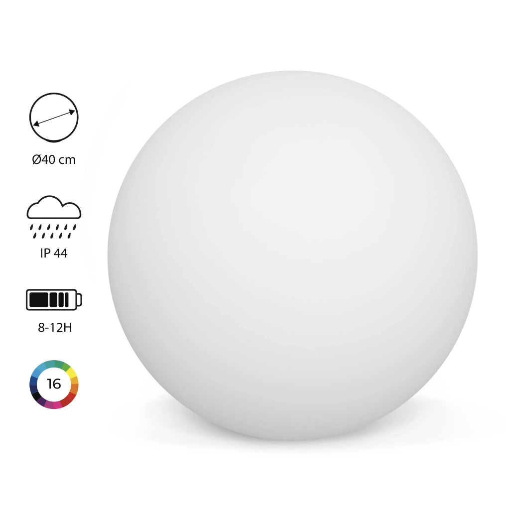 Palla luminosa a led senza fili, per interni/esterni, 16 colori