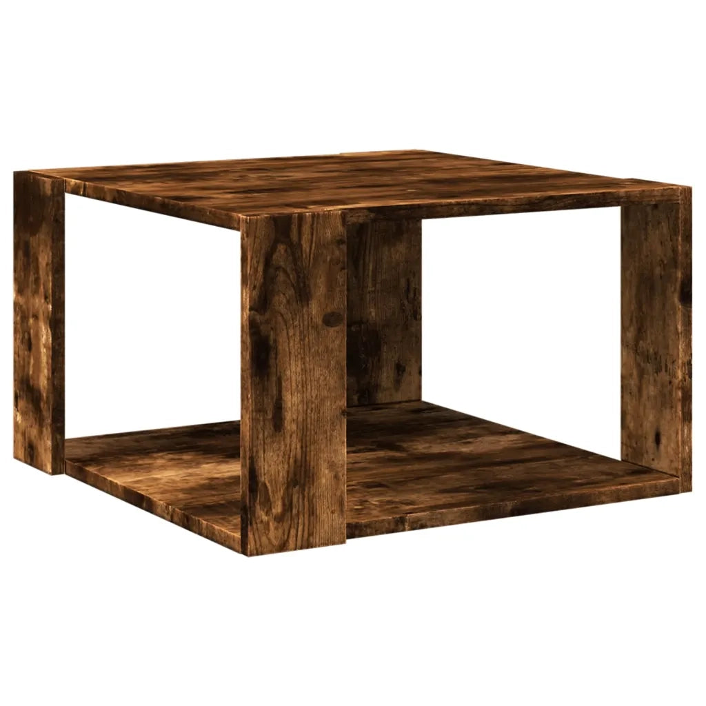 Tavolino salotto | Tavolino da caff¨¨ | Tavolino da Soggiorno Rovere Fumo 51,5x51,5x30cm Legno Multistrato