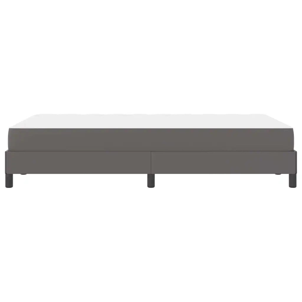 Struttura del letto con materasso Grigio 120 x 190 cm Tessuto