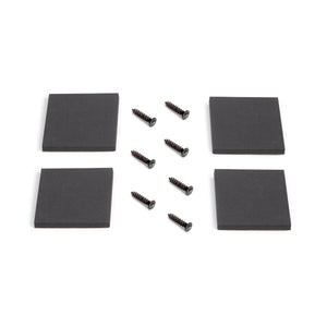 Set Gambe da Tavolo Square Rettangolari H720 Verniciato Nero Acciaio Emuca