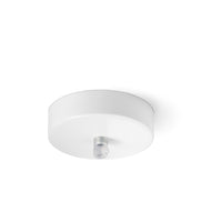 Rosone In Metallo Bianco Opaco D10Cm