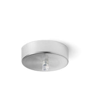 Rosone In Metallo Cromo Spazzolato D10Cm