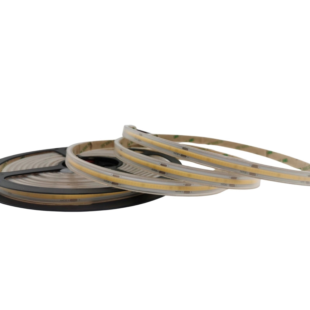 STRIP LED COB DC24V IN KAPTON E SILICONE 480 LED PER MT 16W PER MT 1700LM PER MT 4000K IP67 0,8X500CM