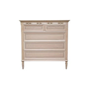 Cassettiera classica 5 cassetti legno grezzo l.100 p.41 h.100 - Mobili 2G