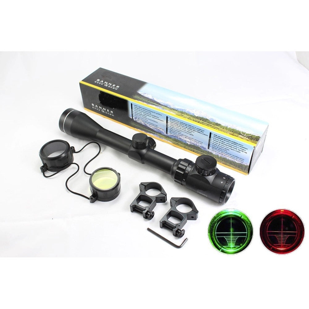 Trade Shop - Mirino Ottico Di Precisione Per Fucile Per Carabina Reticolo Illuminato 3-9x40eg -