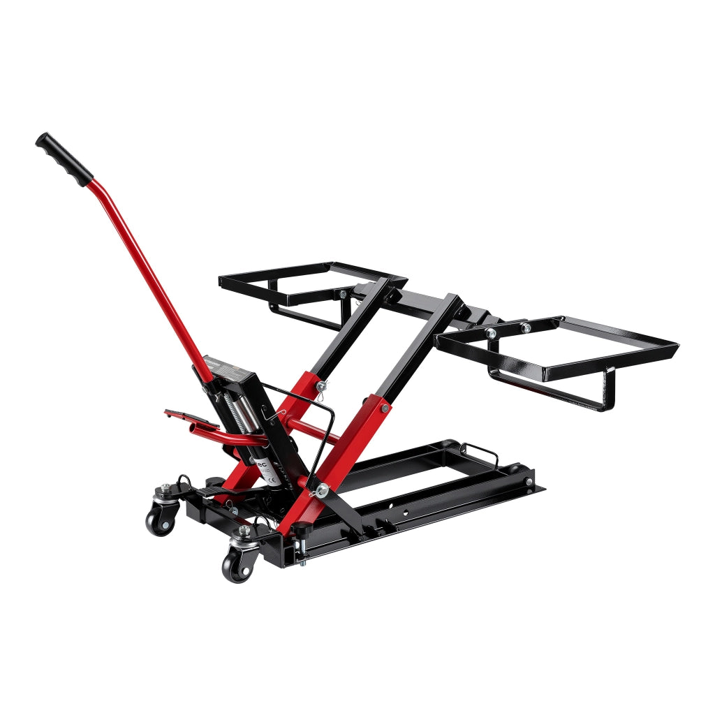 Sollevatore per trattorino 3in1, alza moto e quad, max 530 mm, Martinetto idraulico a carrello
