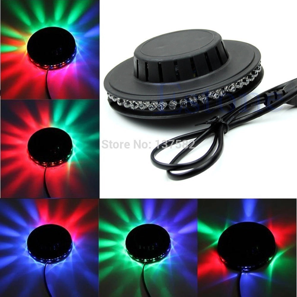 Trade Shop - Lampada Rotante Effetto Discoteca A Soffitto Led Rgb Da Tavolo Multicolor Luce -