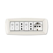 PLACCA LIFE LIVING PLAST BIANCO 7P CORNICE BIANCO